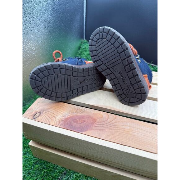 Cat&Jack Kids-Blue/Orange Boots- Size 5 - Picture 10 of 10